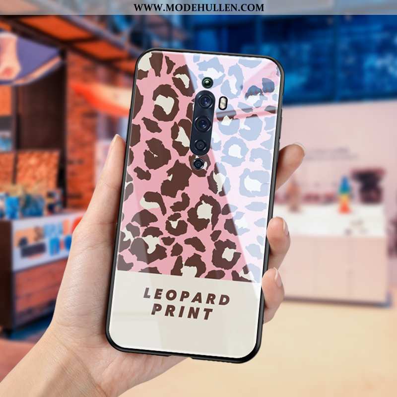 Hülle Oppo Reno2 Z Dünne Silikon Super Kreativ Leopard Handy Anti-sturz Schwarz