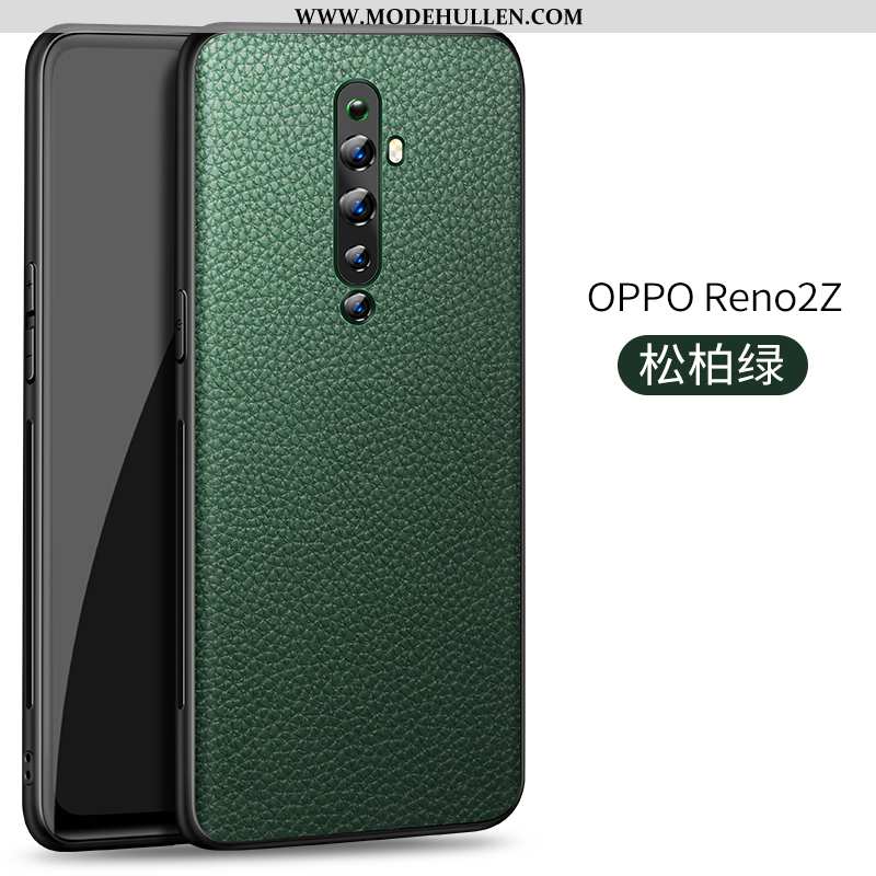 Hülle Oppo Reno2 Z Schutz Lederhülle Handy Leder Alles Inklusive Schwarz