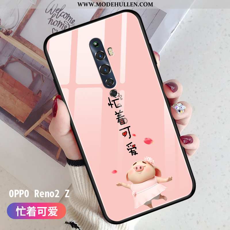 Hülle Oppo Reno2 Z Trend Weiche Dünne Nette Karikatur Liebhaber Grün