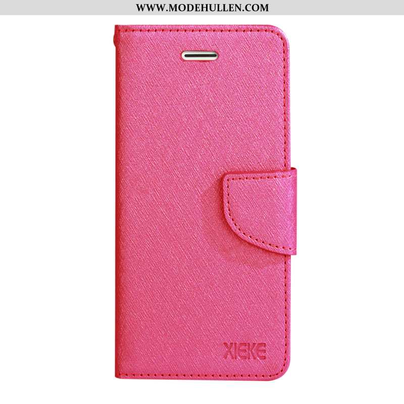 Hülle Oppo Rx17 Neo Lederhülle Trend Schutz Handy Clamshell Silikon Case Rosa