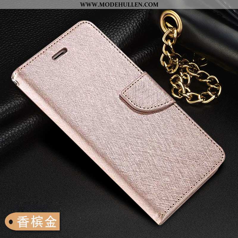 Hülle Oppo Rx17 Neo Lederhülle Trend Schutz Handy Clamshell Silikon Case Rosa