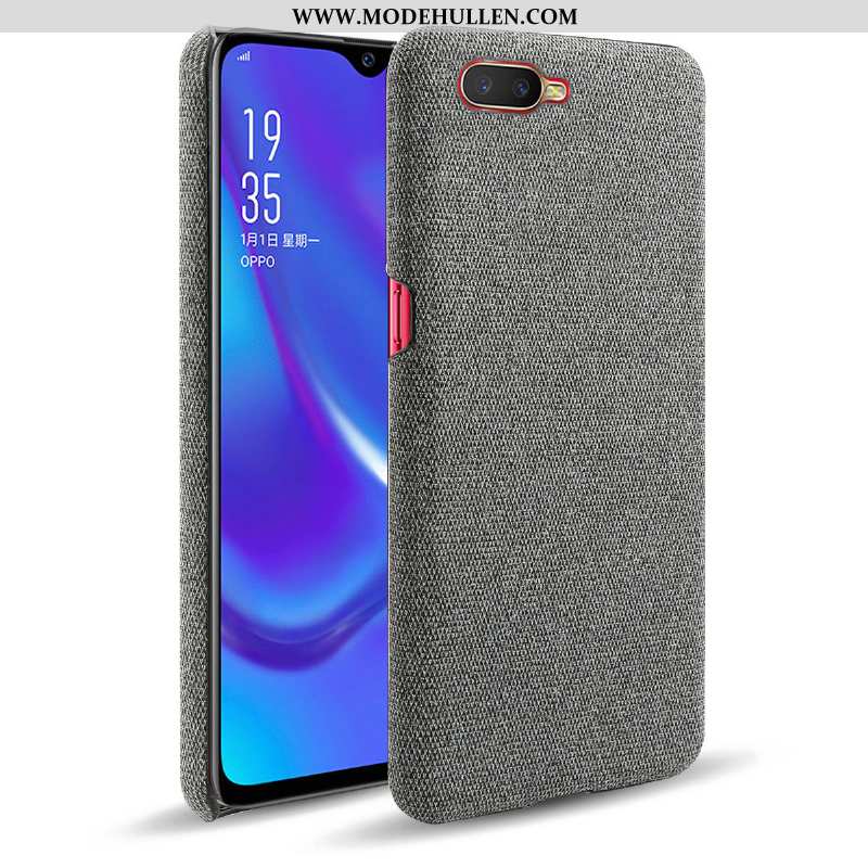 Hülle Oppo Rx17 Neo Schutz Trend Handy Anti-sturz Stoff Rot Case Rote