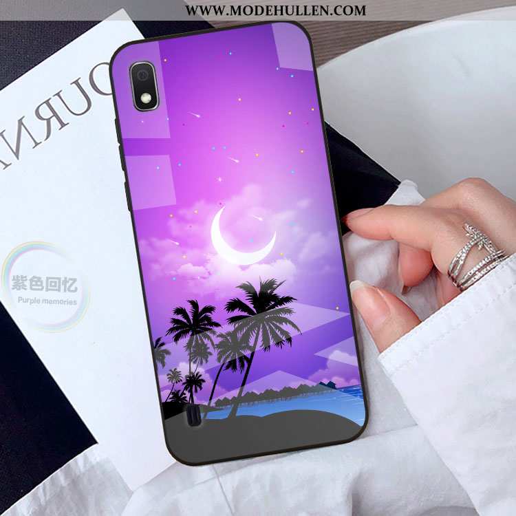 Hülle Samsung Galaxy A10 Glas Kreativ Anti-sturz Blau Schutz Handy