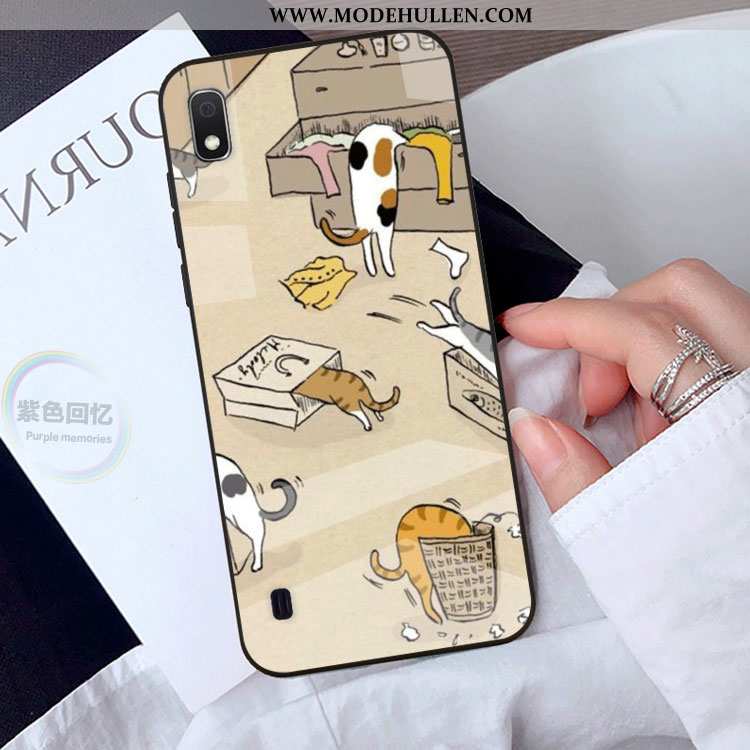 Hülle Samsung Galaxy A10 Karikatur Nette Schutz Handy Gelb Case Gelbe