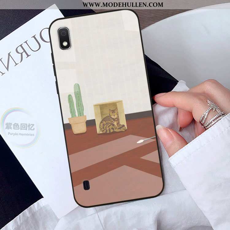 Hülle Samsung Galaxy A10 Karikatur Nette Schutz Handy Gelb Case Gelbe