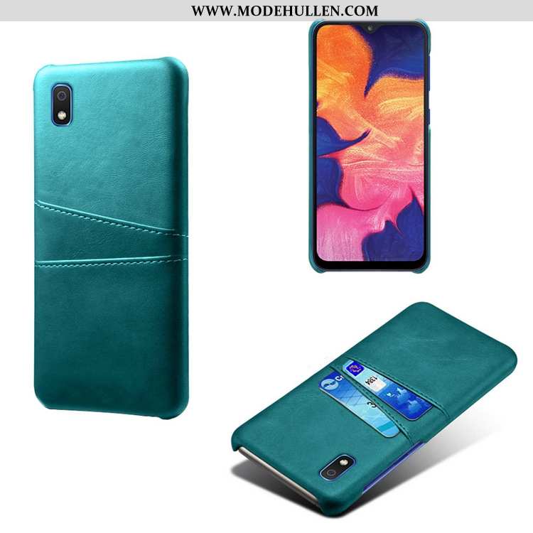 Hülle Samsung Galaxy A10 Leder Muster Kuh Anti-sturz Handy Rot Rote