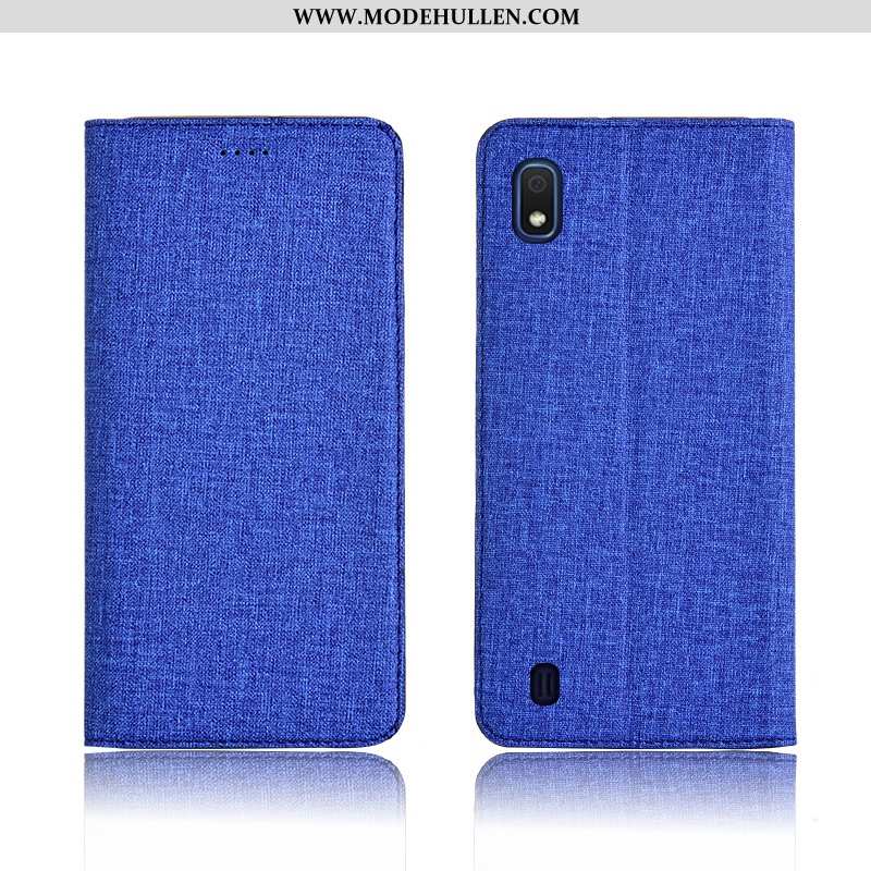 Hülle Samsung Galaxy A10 Nubuck Weiche Baumwolle Und Leinen Neu Alles Inklusive Einfassung Lederhüll