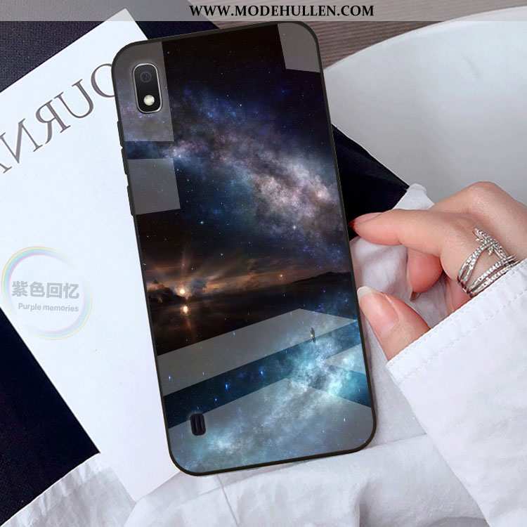 Hülle Samsung Galaxy A10 Persönlichkeit Karikatur Sternenhimmel Anti-sturz Schwarz Sterne