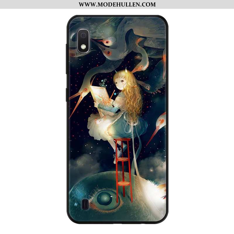 Hülle Samsung Galaxy A10 Persönlichkeit Kreativ Handy Anti-sturz Karikatur Grün Case