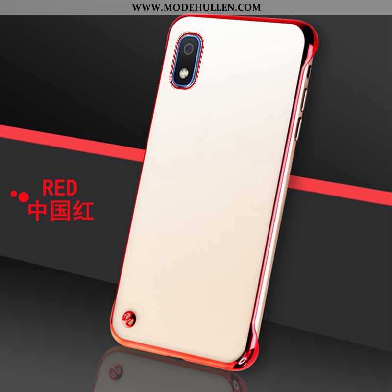 Hülle Samsung Galaxy A10 Schutz Handy Case Rot Anti-sturz Sterne Rote