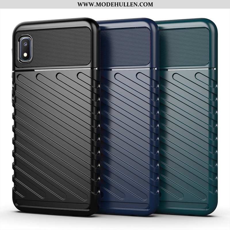 Hülle Samsung Galaxy A10 Schutz Weiche Silikon Sterne Alles Inklusive Case Schwarz