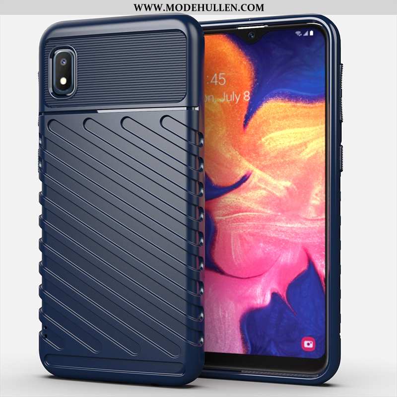 Hülle Samsung Galaxy A10 Schutz Weiche Silikon Sterne Alles Inklusive Case Schwarz