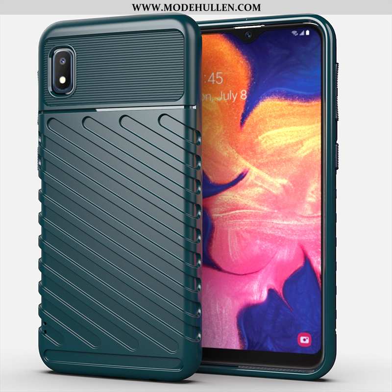 Hülle Samsung Galaxy A10 Schutz Weiche Silikon Sterne Alles Inklusive Case Schwarz