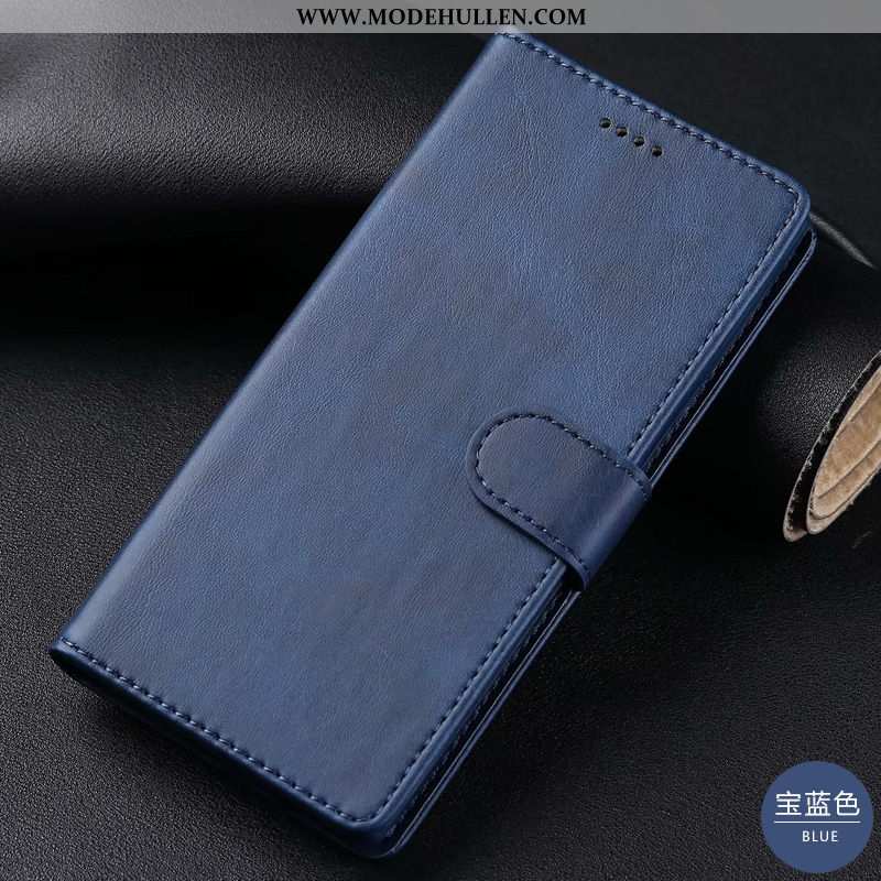 Hülle Samsung Galaxy A10s Lederhülle Silikon High-end Business Case Sterne Anti-sturz Grau