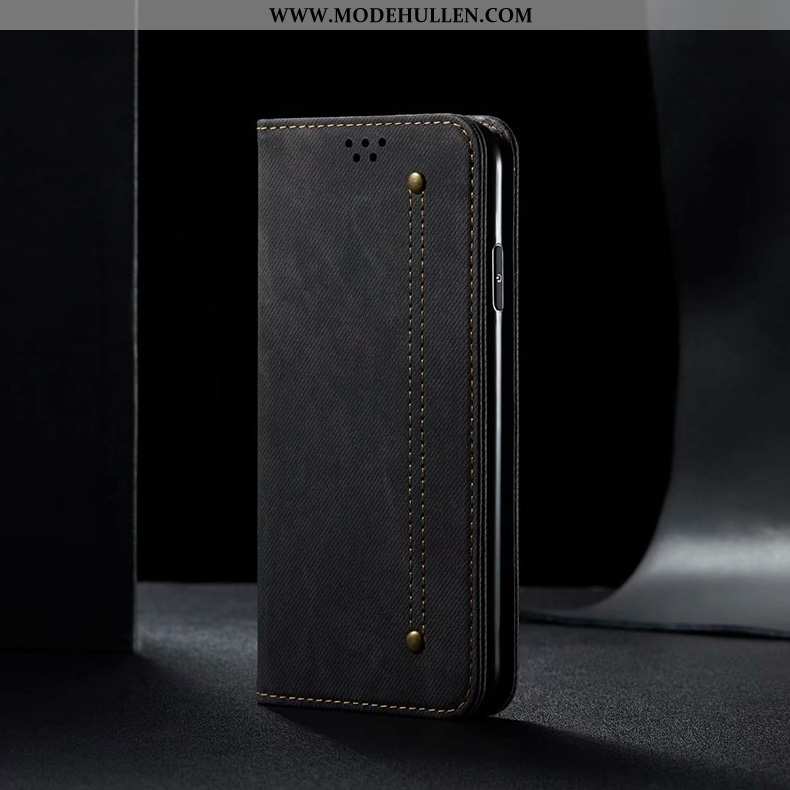 Hülle Samsung Galaxy A10s Lederhülle Silikon Karte Case Alles Inklusive Handy Braun