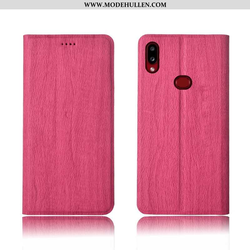 Hülle Samsung Galaxy A10s Muster Trend Schutz Blau Case Handy