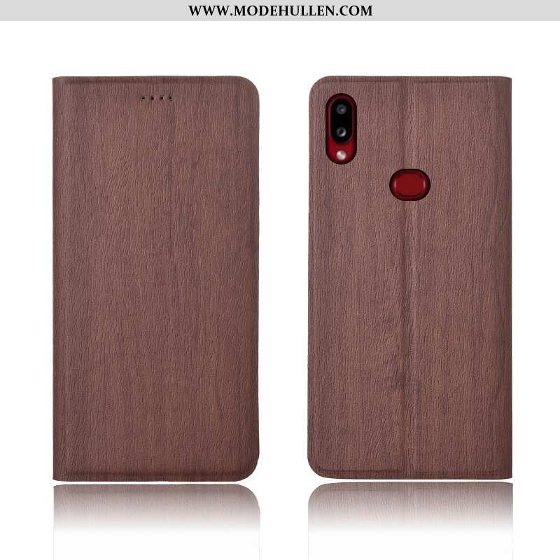 Hülle Samsung Galaxy A10s Muster Trend Schutz Blau Case Handy