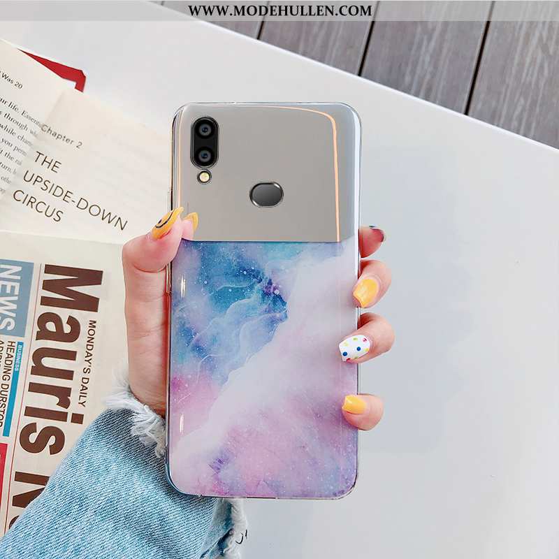 Hülle Samsung Galaxy A10s Trend Weiche Handy Sterne Silikon Leichtgewicht Silber