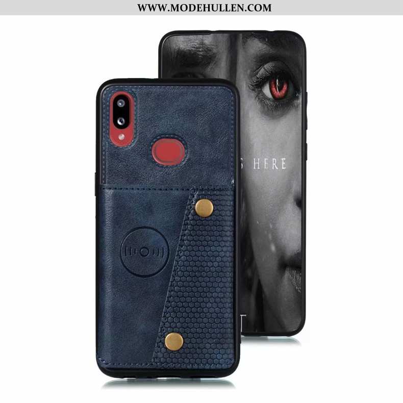 Hülle Samsung Galaxy A10s Weiche Case Sterne Grau Handy Einfassung