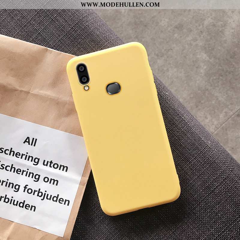 Hülle Samsung Galaxy A10s Weiche Silikon Gelb Sterne Anti-sturz Handy Case Gelbe