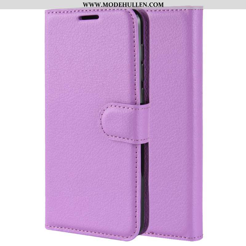 Hülle Samsung Galaxy A20e Schutz Lederhülle Case Handy Muster Sterne Schwarz