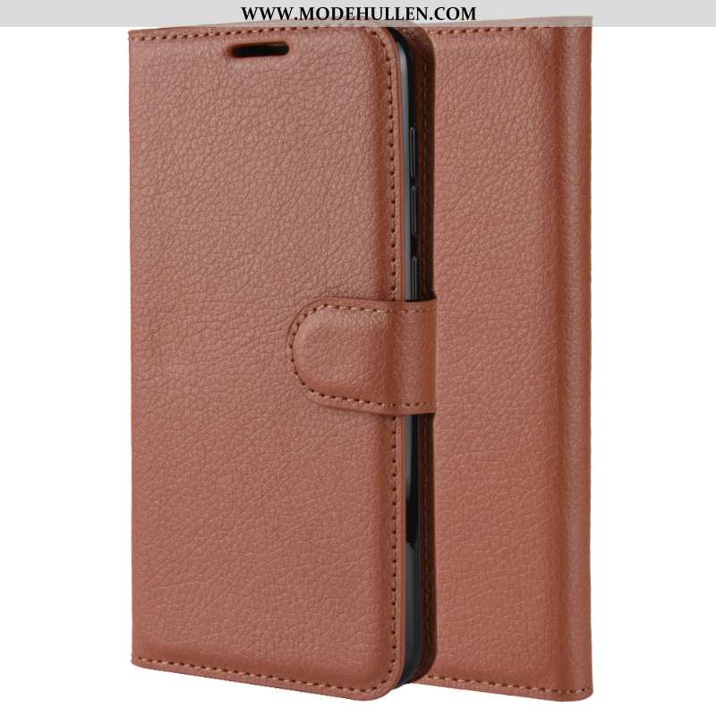 Hülle Samsung Galaxy A20e Schutz Lederhülle Case Handy Muster Sterne Schwarz