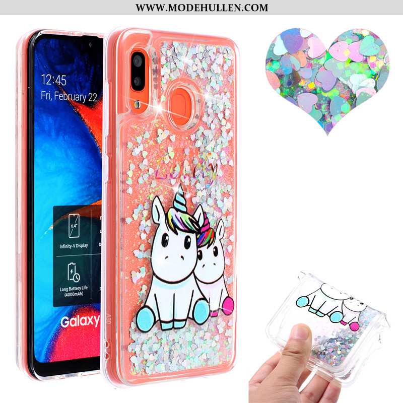 Hülle Samsung Galaxy A20e Treibsand Anti-sturz Handy 2020 Rosa Case