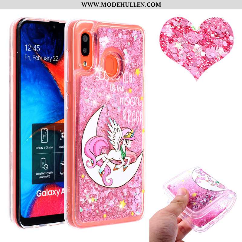 Hülle Samsung Galaxy A20e Treibsand Anti-sturz Handy 2020 Rosa Case