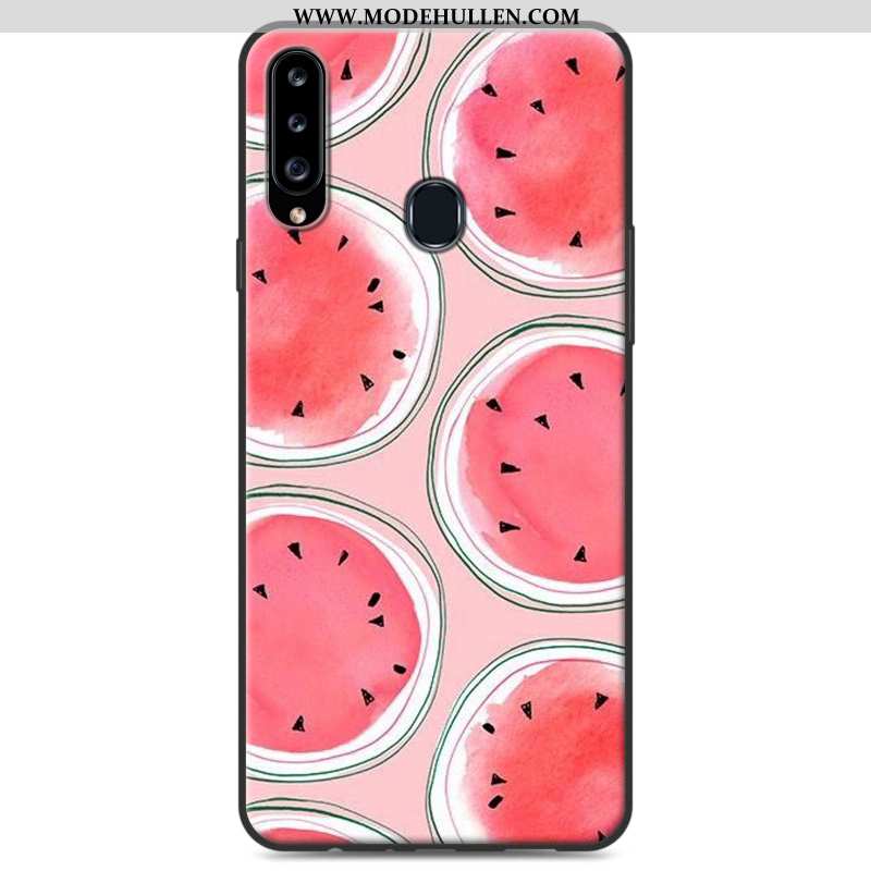 Hülle Samsung Galaxy A20s Schutz Persönlichkeit Anti-sturz Weiche Karikatur Silikon Case Grau