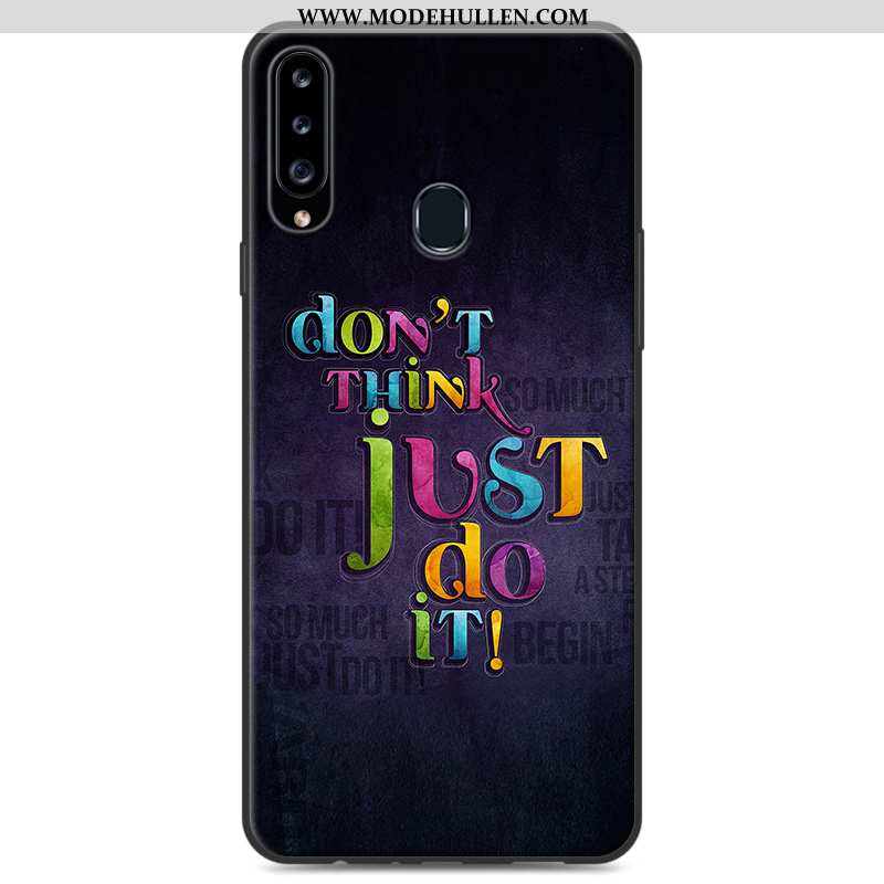 Hülle Samsung Galaxy A20s Schutz Persönlichkeit Anti-sturz Weiche Karikatur Silikon Case Grau