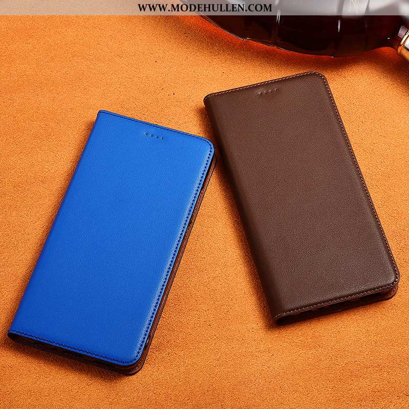 Hülle Samsung Galaxy A20s Silikon Schutz Folio Nubuck Neu Anti-sturz Sterne Blau