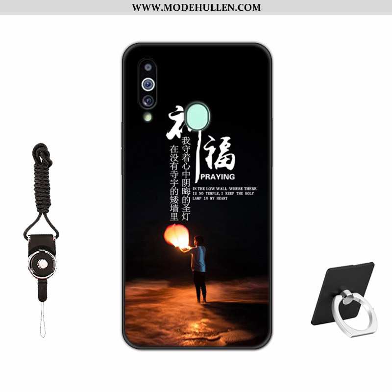 Hülle Samsung Galaxy A20s Trend Handy Muster Einfassung Rot Temperieren Rote