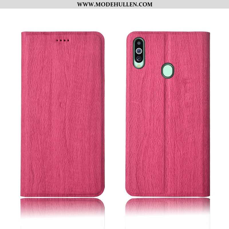 Hülle Samsung Galaxy A20s Trend Weiche Silikon Lederhülle Alles Inklusive Schutz Nubuck Rosa