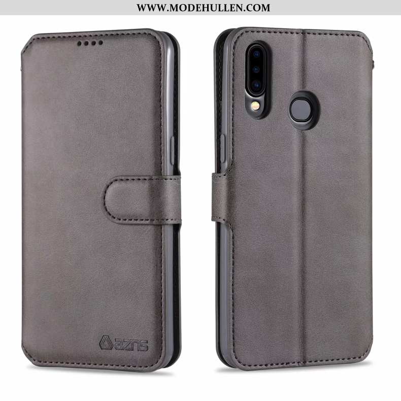 Hülle Samsung Galaxy A20s Weiche Silikon Case Grau Schutz Handy Anti-sturz