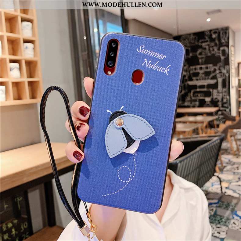 Hülle Samsung Galaxy A20s Weiche Silikon Sterne Case Kreativ Mini Anti-sturz Blau