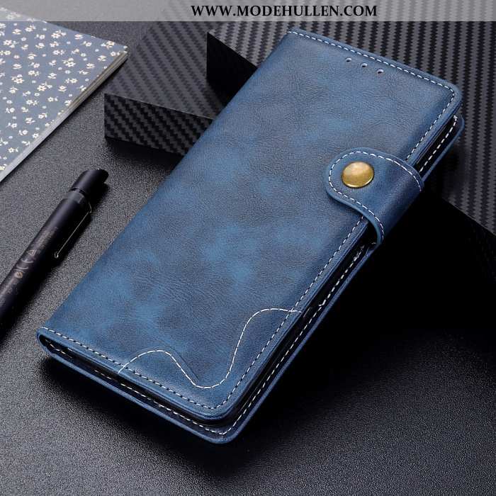 Hülle Samsung Galaxy A21s Lederhülle Folio Case Anti-sturz Sterne Handy Gelbe