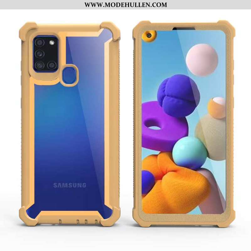 Hülle Samsung Galaxy A21s Schutz Sterne Case Handy Schwer Alles Inklusive Grün