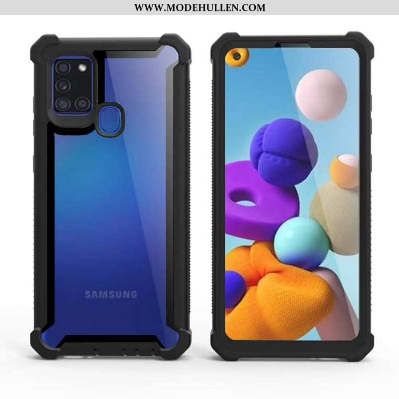 Hülle Samsung Galaxy A21s Schutz Sterne Case Handy Schwer Alles Inklusive Grün