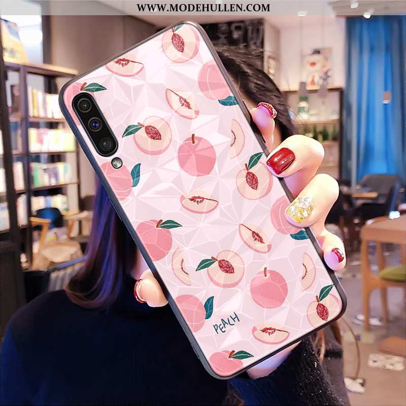 Hülle Samsung Galaxy A30s Karikatur Silikon Sterne Schutz Case Rosa