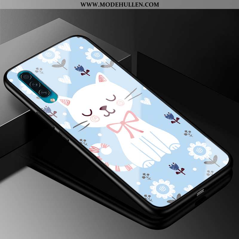 Hülle Samsung Galaxy A30s Karikatur Weiche Alles Inklusive Frisch Schwer Glas Blau