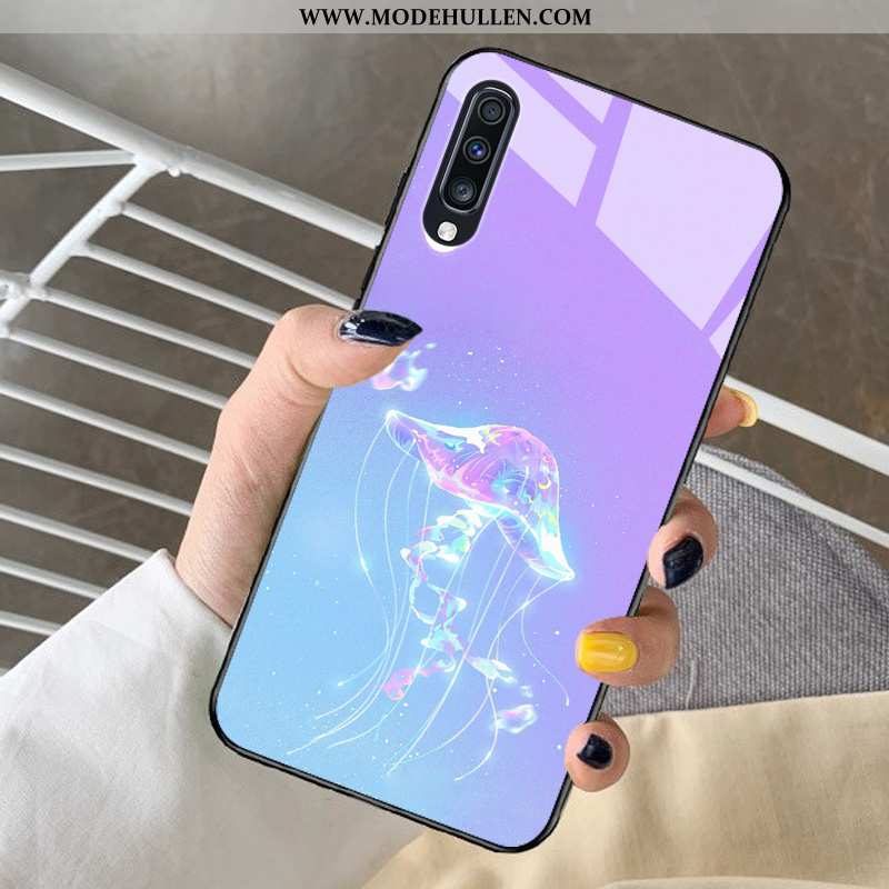 Hülle Samsung Galaxy A30s Nette Schutz Fantasie Mini Frisch Glas Case Blau