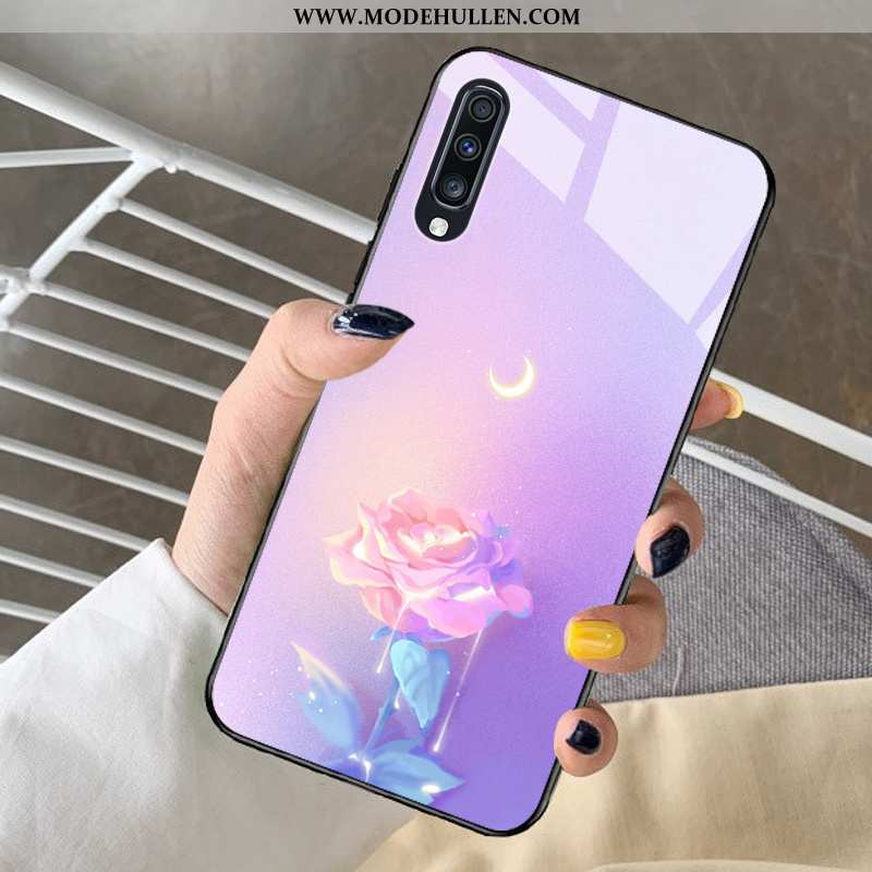 Hülle Samsung Galaxy A30s Nette Schutz Fantasie Mini Frisch Glas Case Blau