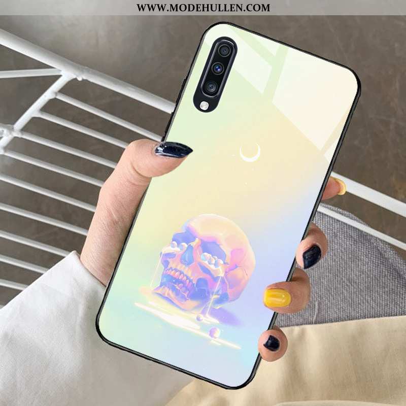 Hülle Samsung Galaxy A30s Nette Schutz Fantasie Mini Frisch Glas Case Blau