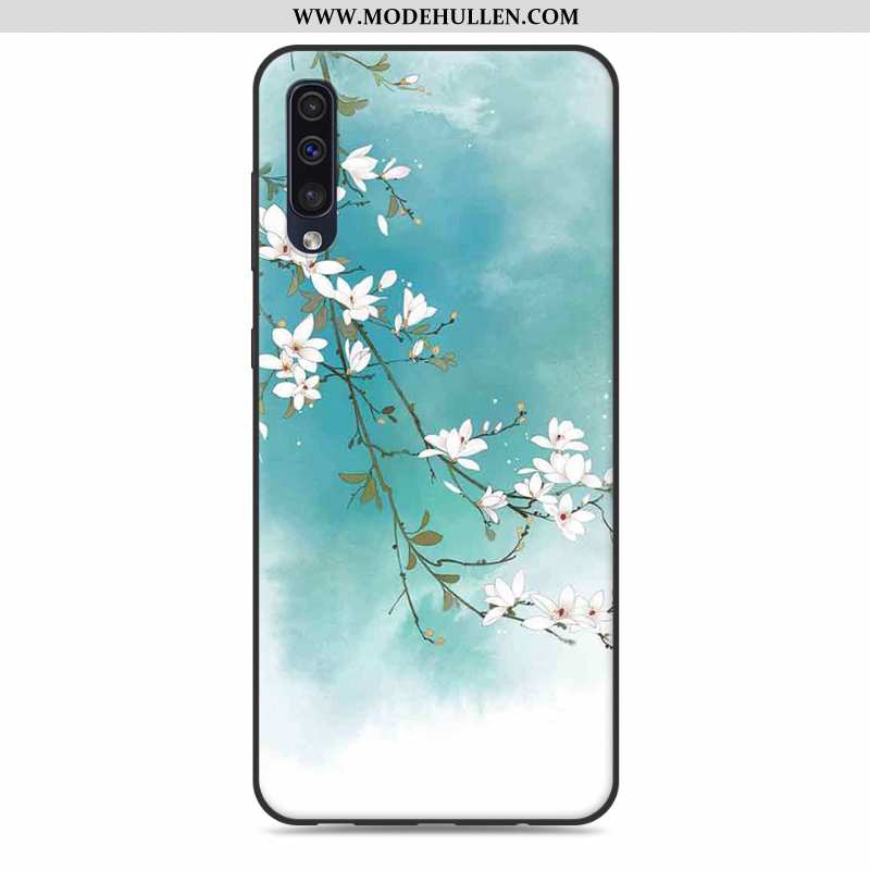 Hülle Samsung Galaxy A30s Silikon Schutz Anti-sturz Sterne Case Chinesische Art Rosa