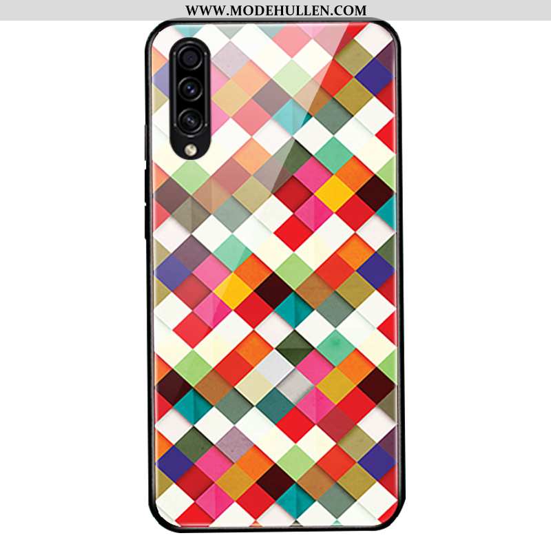 Hülle Samsung Galaxy A30s Silikon Schutz Glas Case Schwer Sterne Kreativ Rote