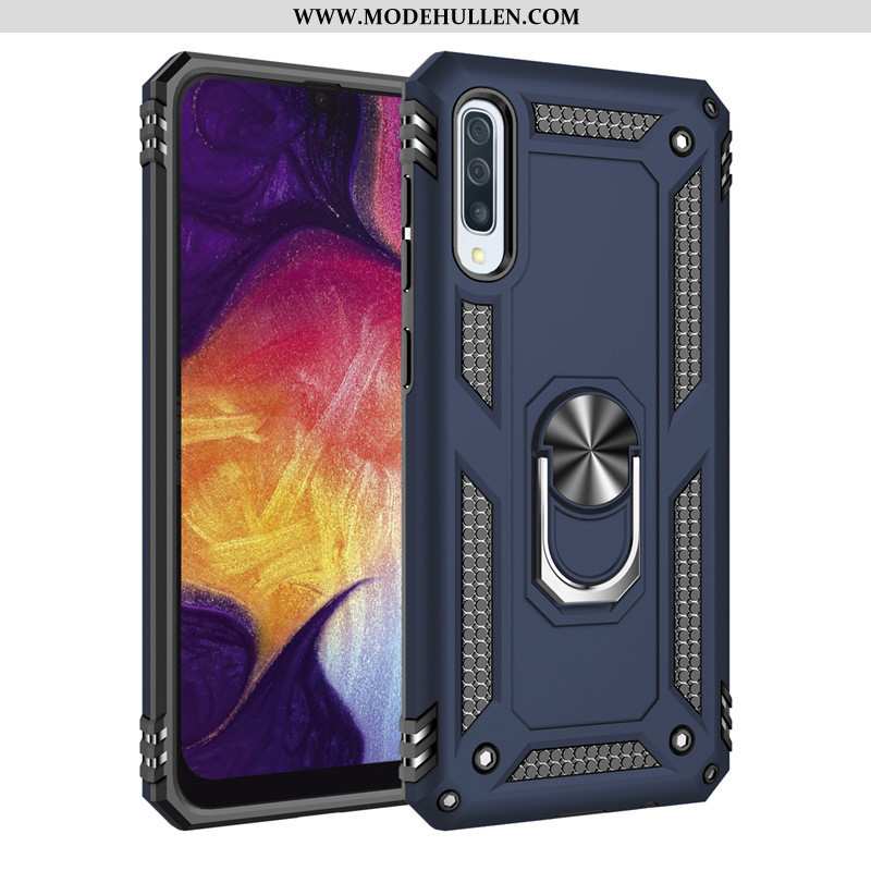 Hülle Samsung Galaxy A30s Trend Weiche Schutz Einfassung Magnetismus Case Sterne Schwarz