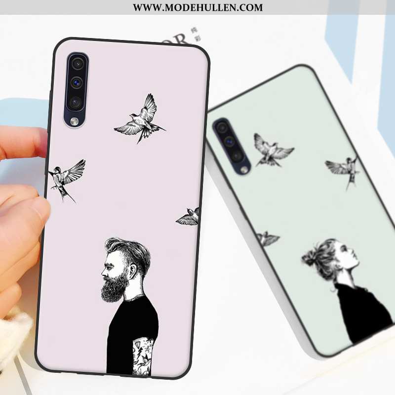 Hülle Samsung Galaxy A30s Weiche Silikon Handy Schutz Case Trend Rosa