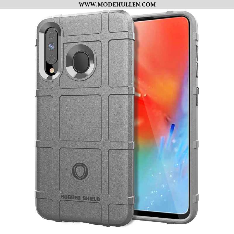 Hülle Samsung Galaxy A40s Schutz Nubuck Grau Case Persönlichkeit Taktiken