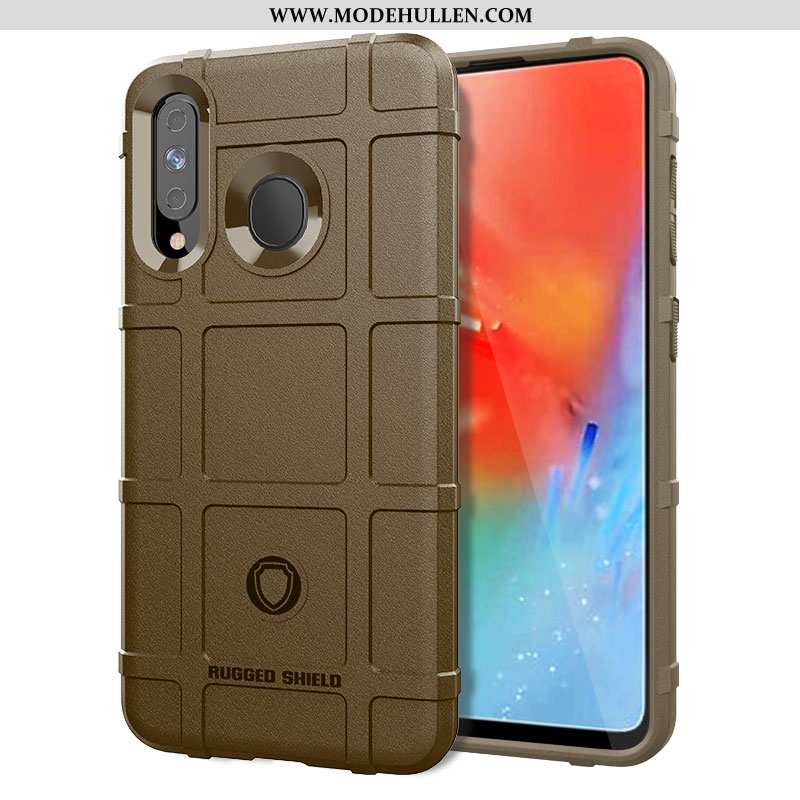 Hülle Samsung Galaxy A40s Schutz Nubuck Grau Case Persönlichkeit Taktiken