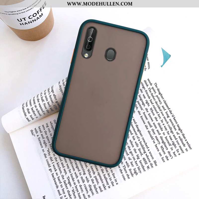 Hülle Samsung Galaxy A40s Schutz Transparent Case Schwarz Alles Inklusive Nubuck